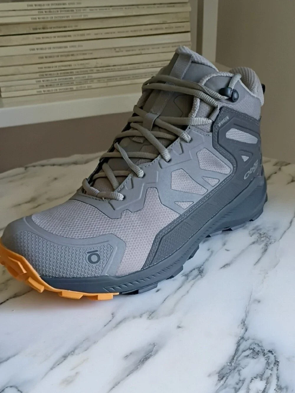 Oboz Men’s Katabatic Mid B-DRY Hazy Grey Waterproof Trail Boots - Picture 8 of 11